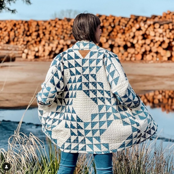 Rudy Jude Jackets & Blazers - Handmade Indigo Quilt Coat